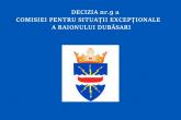 Decizia nr.9 a Comisiei pentru Situații Excepționale a raionului Dubăsari