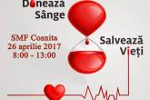 26 aprilie 2017 - Zi de donare a sângelui la Coşniţa