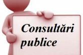 Anunț de consultări publice