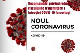 Recomandări privind reducerea riscului de transmitere a infecției COVID-19 la poștași