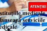 Prestarea serviciilor de către instituțiile medicale din teritoriu relansate gradual