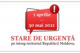 Parlamentul a aprobat Hotărârea privind declararea stării de urgență pe perioada 1 aprilie – 30 mai 2021
