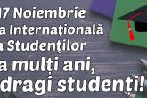 Felicitări cu ocazia Zilei Internaționale a Studentului