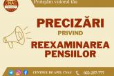 Casa teritorială de asigurări sociale vine cu precizări privind reexaminarea pensiilor începând cu 01.01.2023
