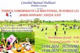 Invităm amatorii de fotbal la un meci spectaculos la Turneul comemorativ la mini-fotbal, în numele lui „Boris Dovgani”, ediţia XXIV