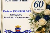 Felicitări cu ocazia aniversării de 60 de ani a domnului Petru Postolati!