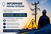COMUNICAT INFORMATIV Privind &icirc;ntreruperea programată a furnizării energiei electrice