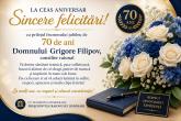 La ceas aniversar &ndash; sincere felicitări cu prilejul frumosului jubileu de 70 de ani!