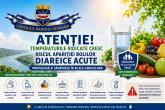 Atenție! Temperaturile ridicate cresc riscul apariției bolilor diareice acute