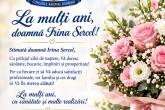 La mulți ani, doamnă Irina Sercel!