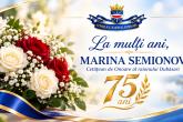 Mesaj de felicitare pentru doamna Marina SEMIONOV, Cetățean de Onoare al raionului Dubăsari, la aniversarea celor 75 de ani