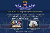 Ședințele comisiilor de specialitate, convocate pentru 28 octombrie 2026